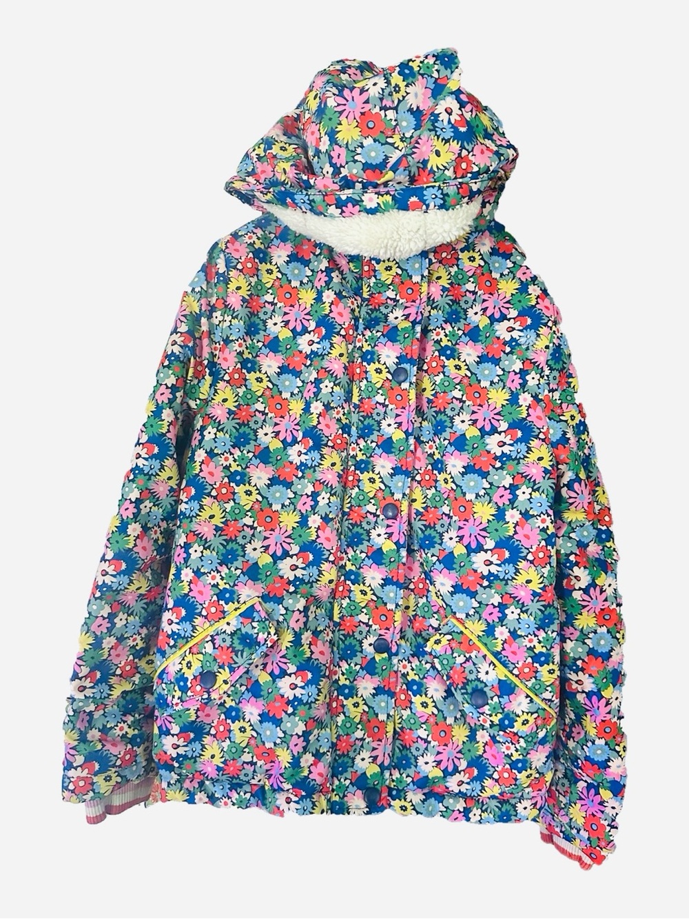 Mini Boden-Fleece lined winter coat-size 9-10 yo